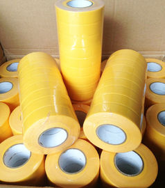 กระดาษกาวย่นแกนเล็กสีเหลืองเข้ม 100 มิล สำหรับอุตสาหกรรมพ่นสี